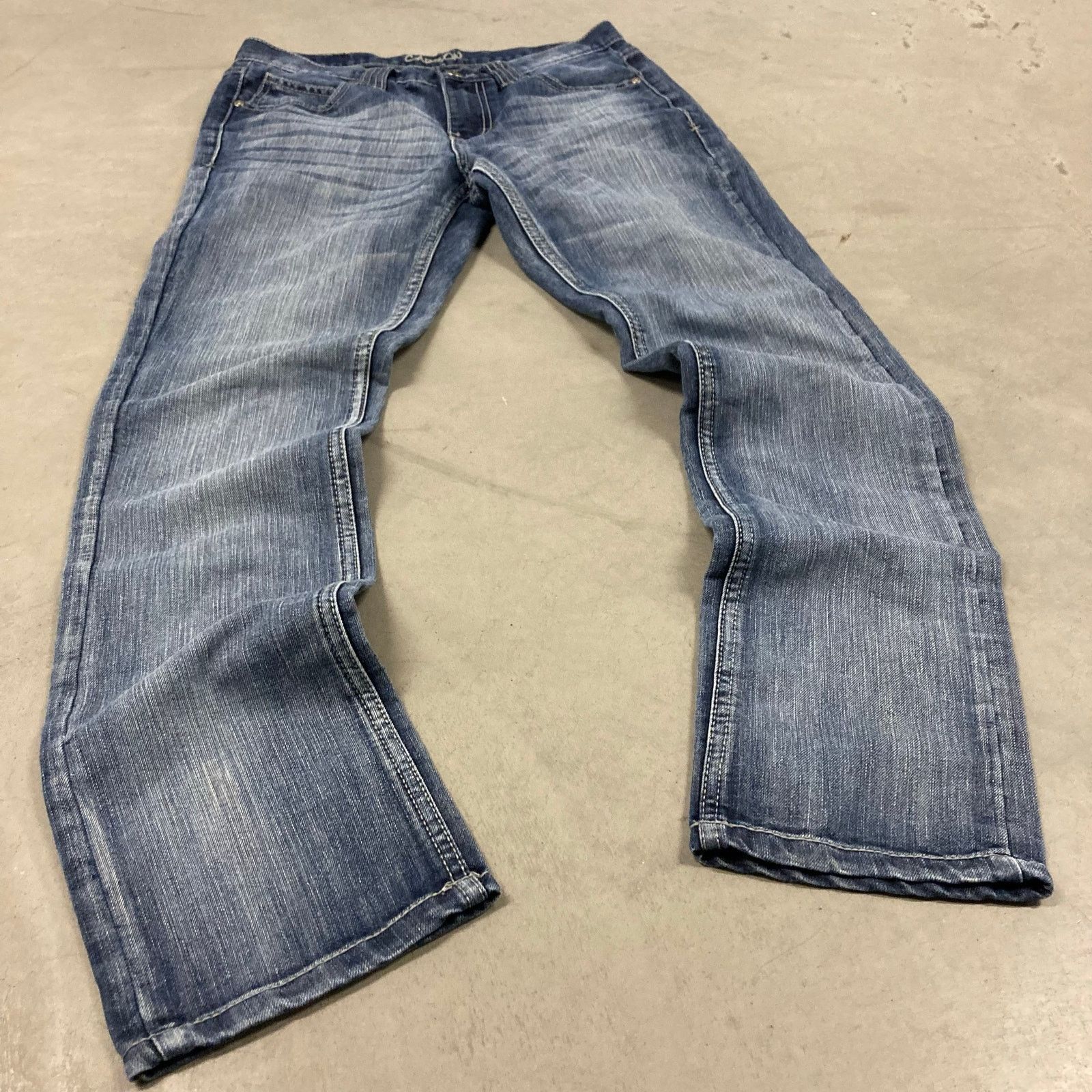 Carbon × Vintage Y2K faded slim fit carbon Jeans 30x32 Size US 30 / EU 46 - 1 Thumbnail