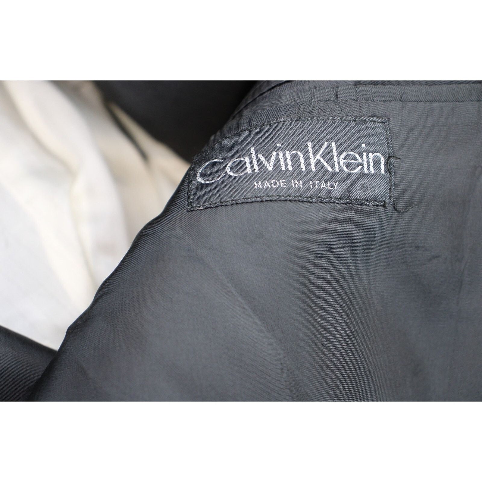 Calvin Klein Calvin Klein Blazer Mens Size 42 L Gray Striped 2 Button Size 42L - 5 Thumbnail