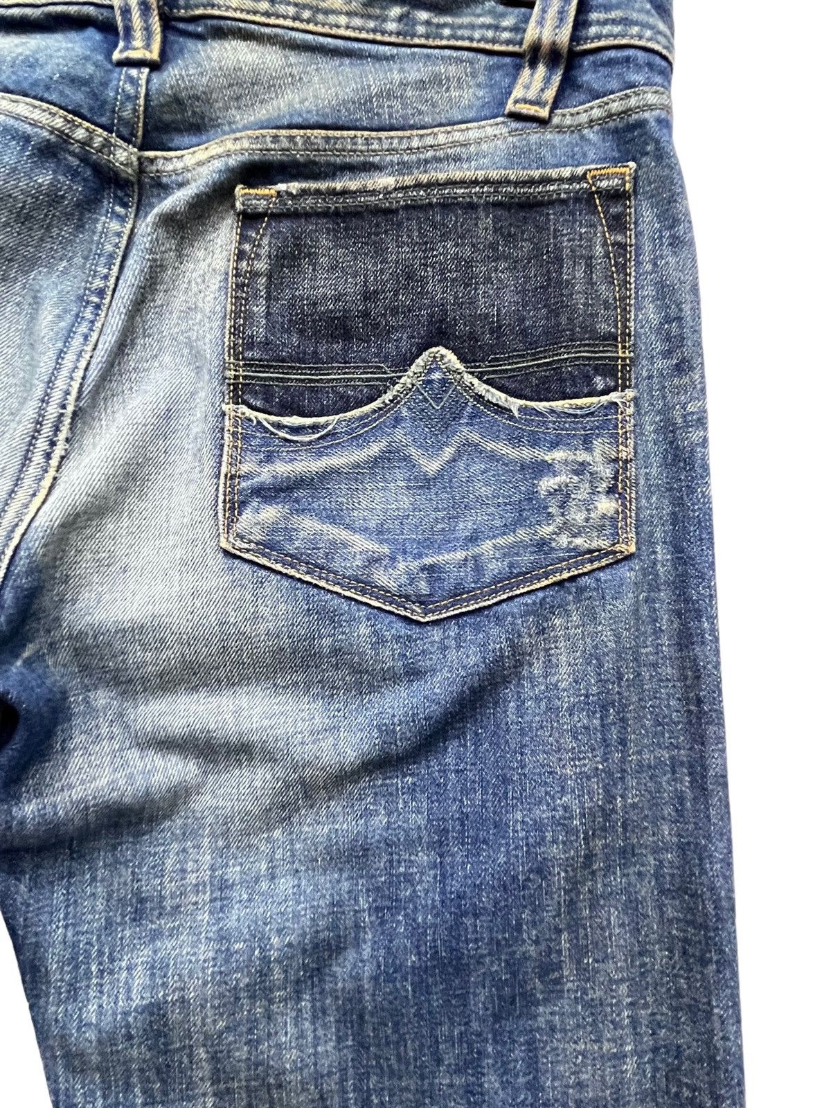 Diesel FYE PUNK🔥DIESEL Distressed Denim Wide Leg Super FLARE Jeans Size US 32 / EU 48 - 9 Thumbnail