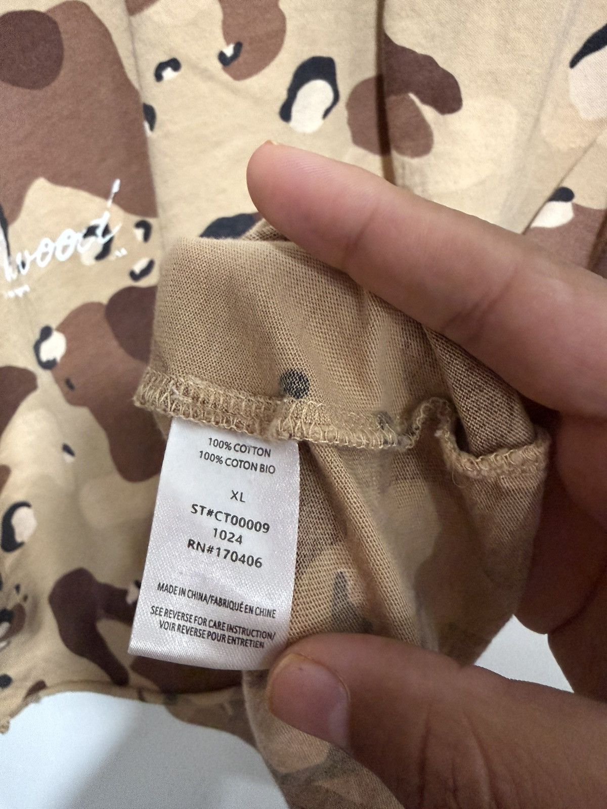 Elwood Elwood Oversized Crop Desert Camo Shirt Size US XL / EU 56 / 4 - 7 Thumbnail