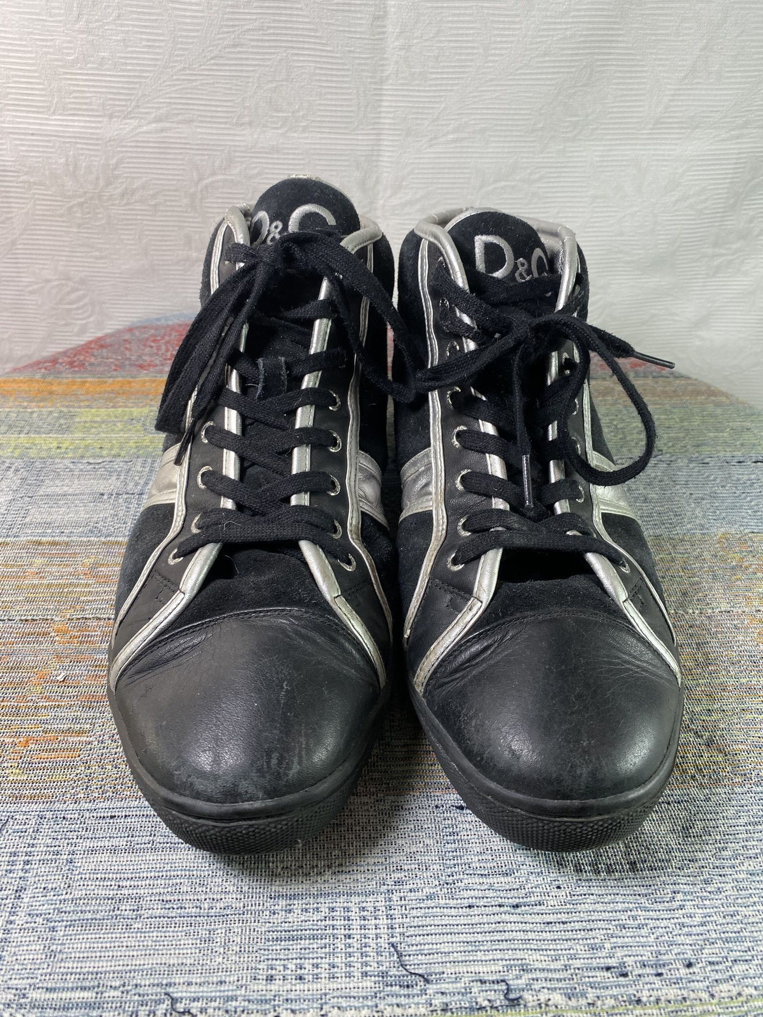 Dolce & Gabbana D&G Dolce & Gabbana Mid-Top Sneakers EU 44.5 US 11 Size US 11 / EU 44 - 1 Thumbnail
