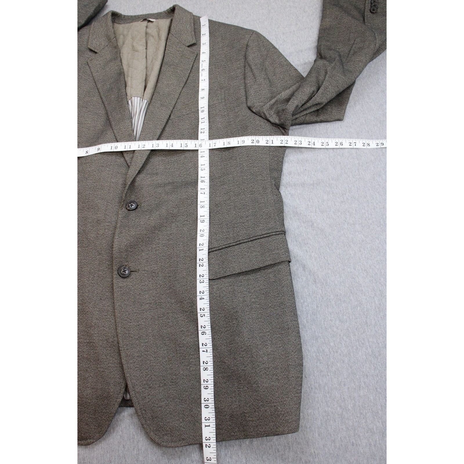 Banana Republic Banana Republic Blazer Mens 48L Brown Cotton Heritage Collec Size 48L - 9 Thumbnail