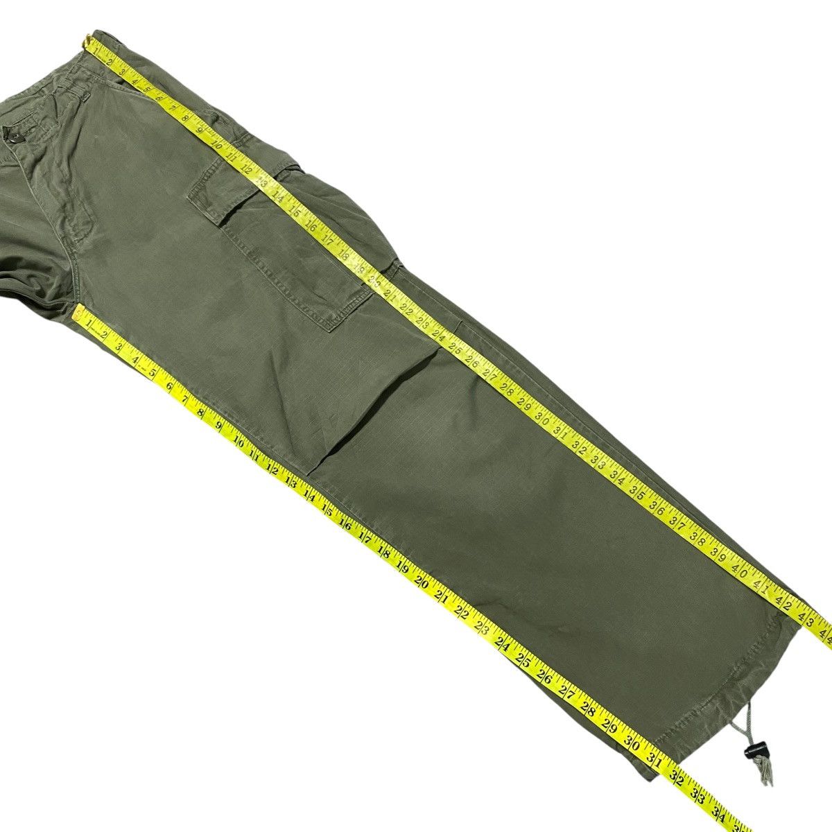 Vintage Vintage 60s Vietnam War Ripstop Poplin Trouser OG-107 Size US 30 / EU 46 - 16 Thumbnail