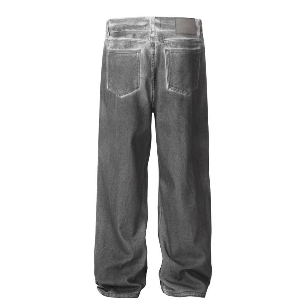 Japanese Brand × Jean Distressed men's high street casual loose jeans Size US 32 / EU 48 - 3 Thumbnail