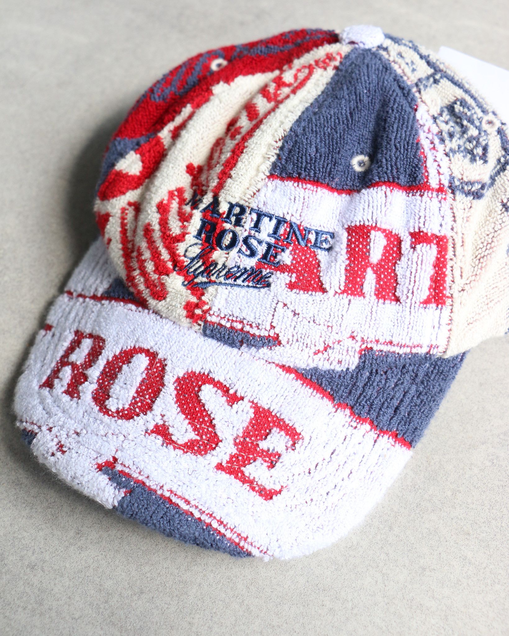 Martine Rose × Supreme Supreme Martine Rose Towel 6-Panel Cap White Size ONE SIZE - 2 Thumbnail
