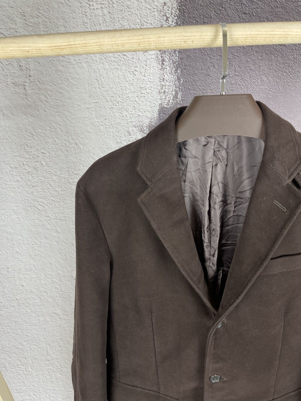 Polo Ralph Lauren Vintage Polo Ralph Lauren Brown Cotton Blazer Leather Elbows Size 40R - 8 Thumbnail