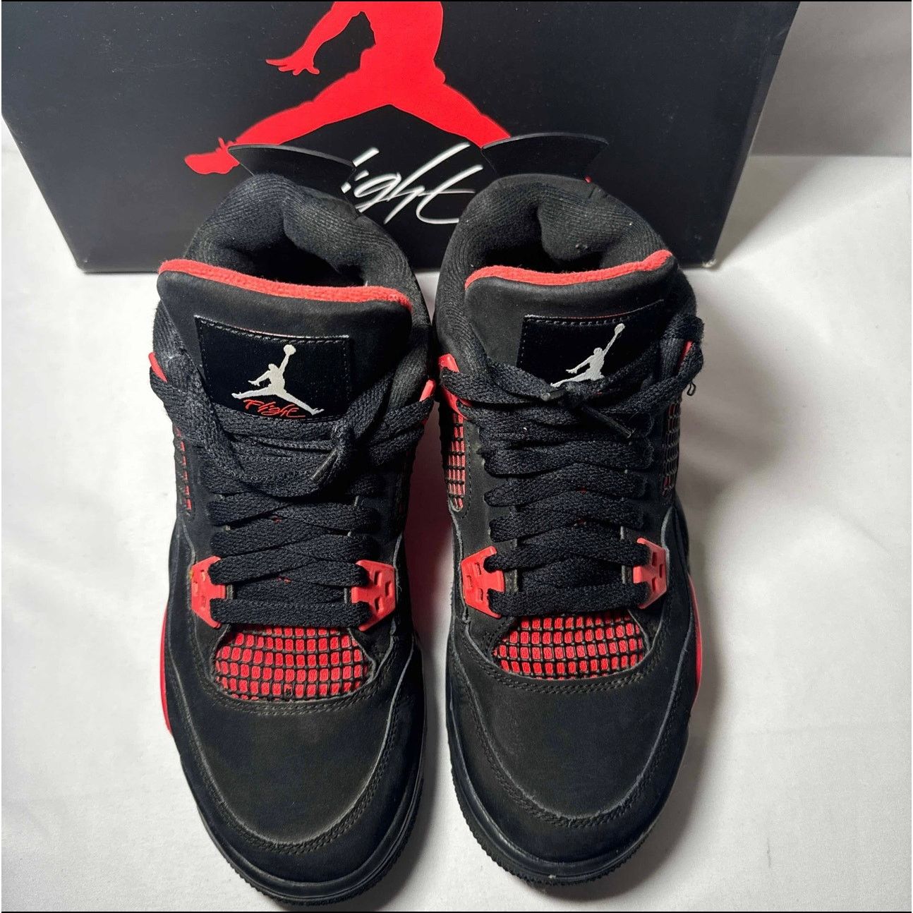 Jordan Brand × Nike Size 7 - Nike Air Jordan 4 Retro GS Red Thunder Men's Shoes Size US 7 / EU 40 - 4 Thumbnail