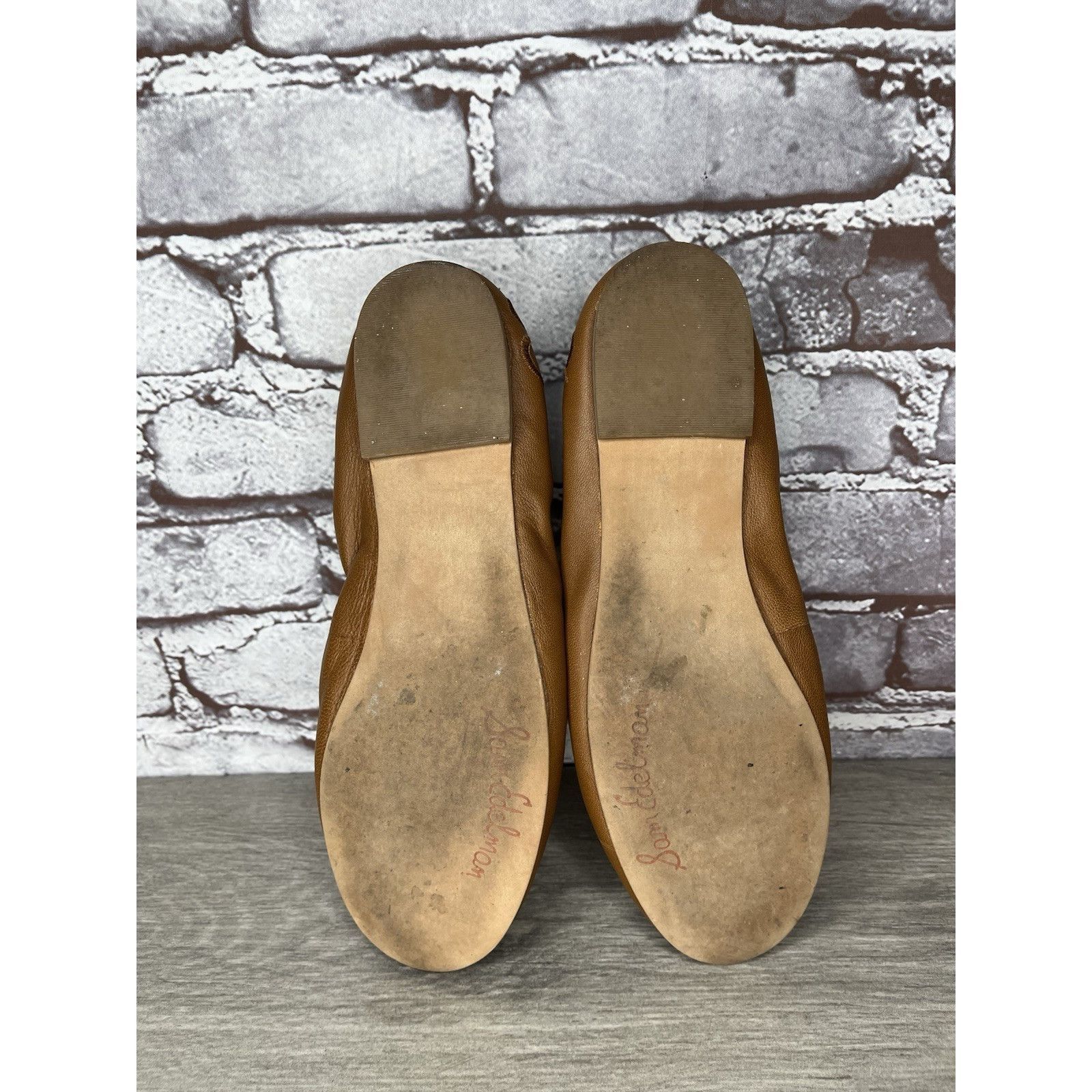 Sam Edelman Sam Edelman Felicia Brown Leather Bow Classic Ballet Flats W Size US 7.5 / IT 37.5 - 6 Thumbnail