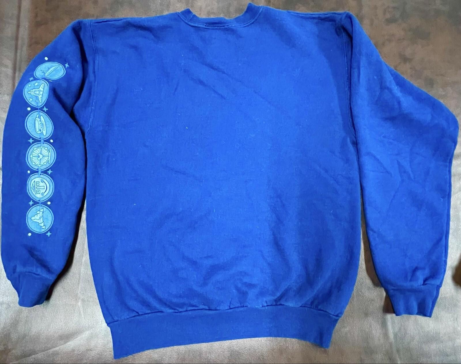 Disney Mickey Mouse Disney Parks Mens Fleece Sweatshirt Blue Size US S / EU 44-46 / 1 - 4 Thumbnail