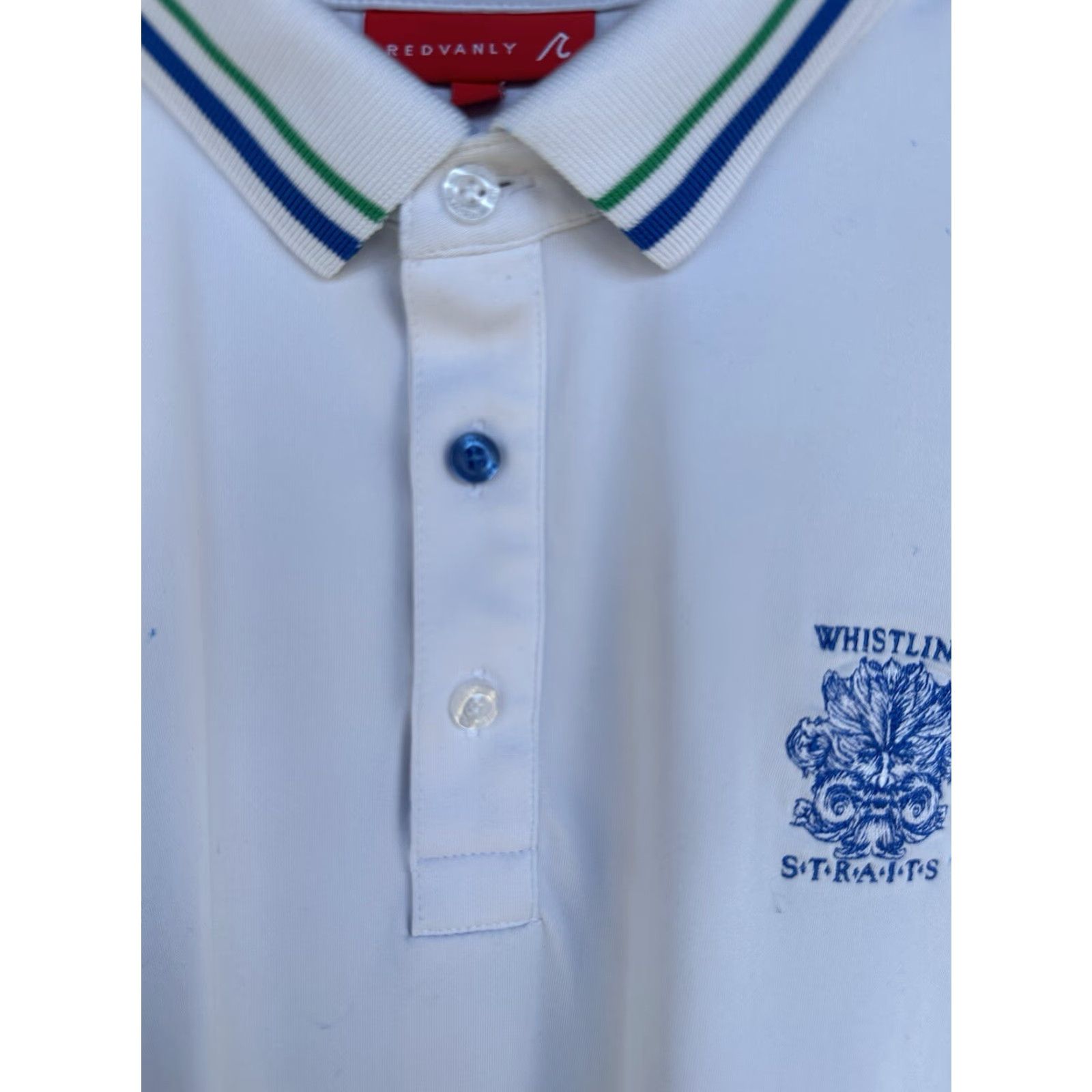 Vintage Redvanly Polo Shirt Men L White Golf Preppy Logo Embroidered Breathable Stretch All Seasons Size US L / EU 52-54 / 3 - 5 Thumbnail