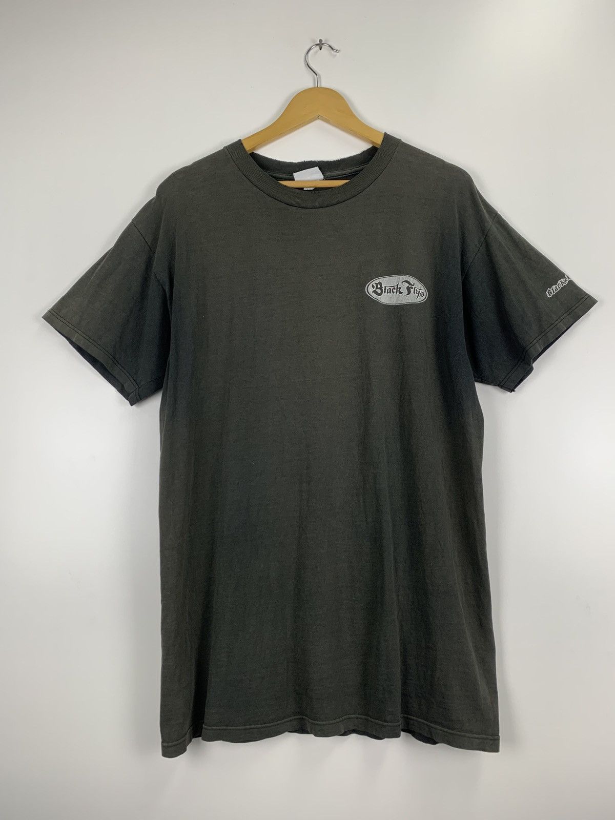 Vintage Vintage 90s Black Flys eyewear tee Size US L / EU 52-54 / 3 - 2 Thumbnail