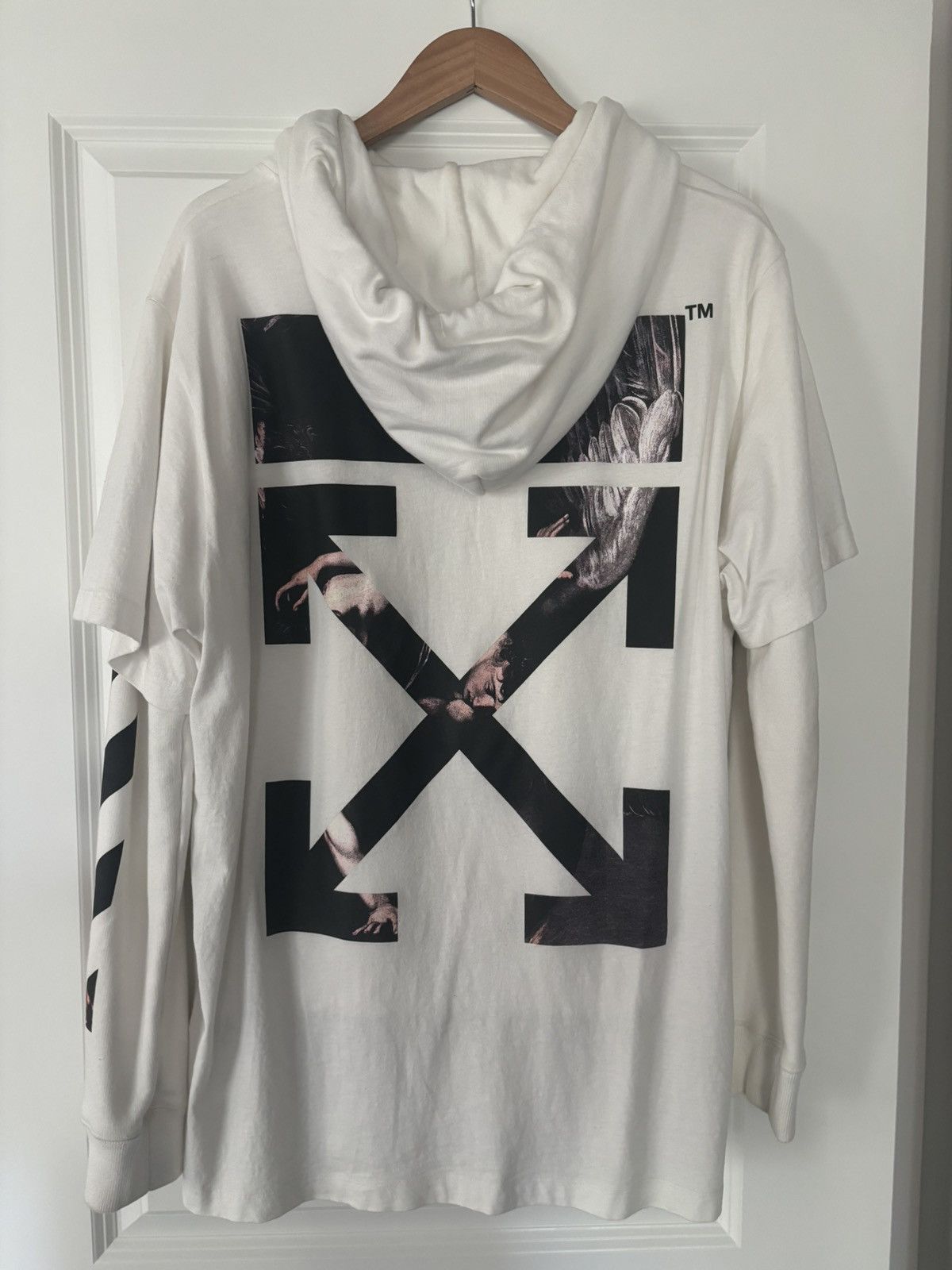 Off-White Off White Caravaggio Arrows Hoodie 2020 Virgil Aboloh Size US S / EU 44-46 / 1 - 2 Thumbnail