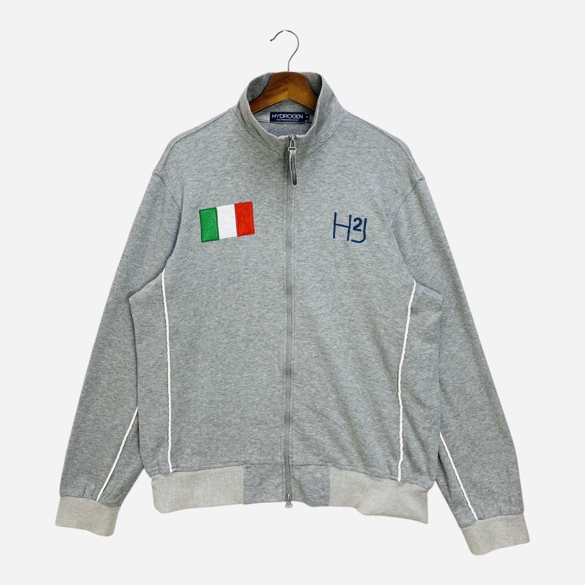 HYDROGEN Vintage Hydrogen Sweatshirt Fullzip Size Medium Size US M / EU 48-50 / 2 - 1 Thumbnail