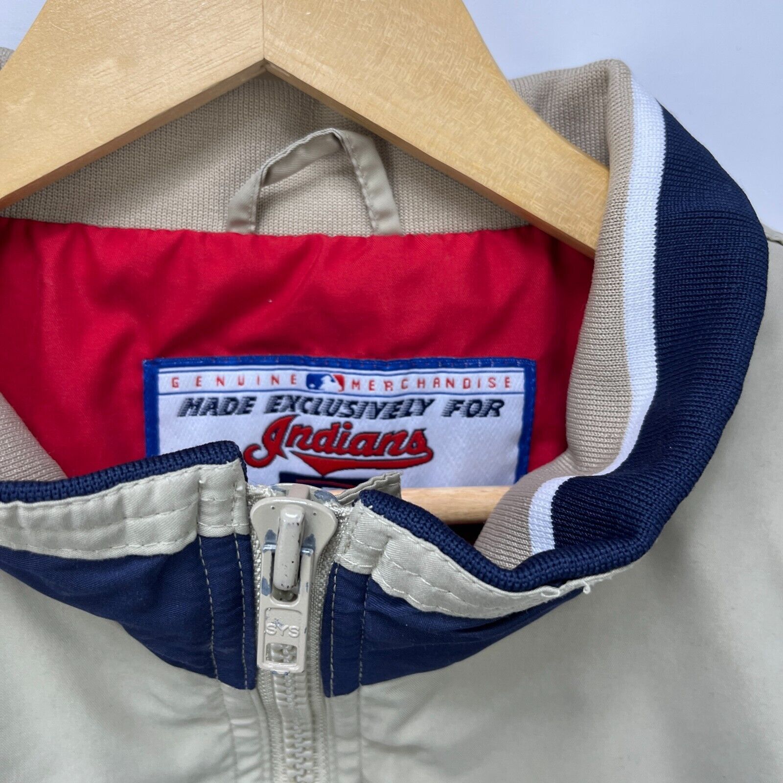 MLB × Vintage Vintage 90s Cleveland Indians Windbreaker Pullover Large Size US L / EU 52-54 / 3 - 4 Thumbnail