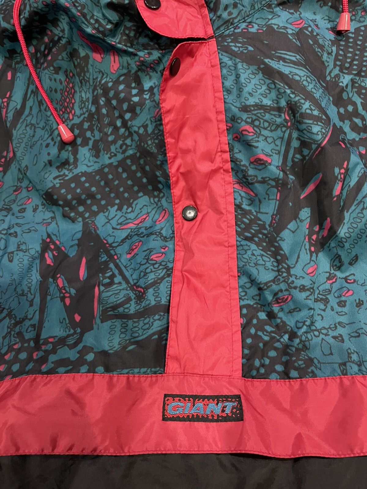 Giant × Vintage Vintage 90s Anorak Giant Cycling Halfzipper Size US XXL / EU 58 / 5 - 2 Thumbnail
