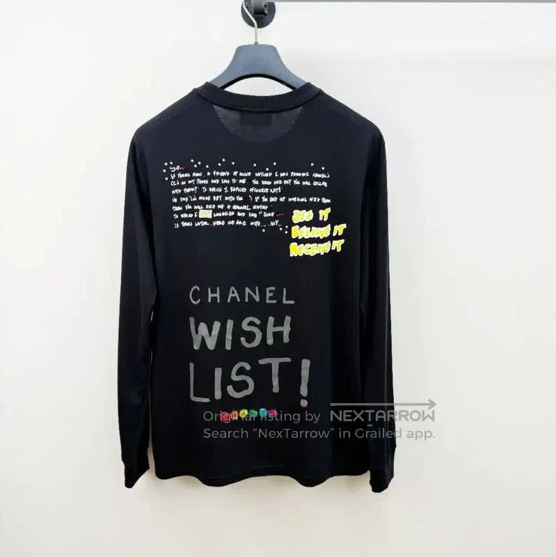 Chanel Chanel Black Cotton Long Sleeve Sweatshirt . Size US L / EU 52-54 / 3 - 2 Thumbnail