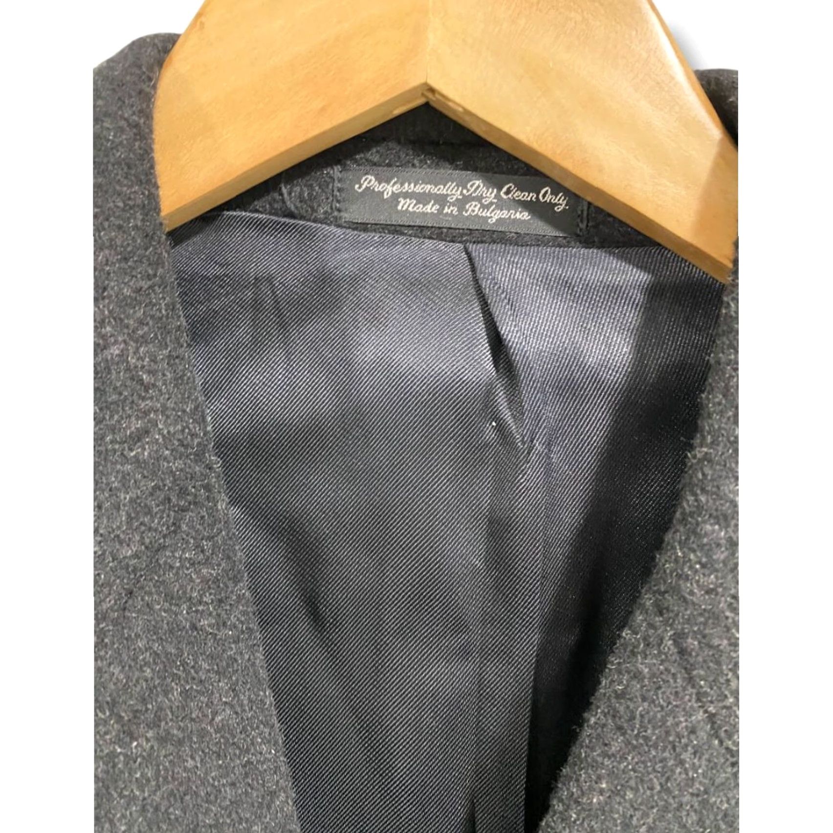 Vintage VINTAGE Silver Cloud Overcoat Mens Size 38R Black Cashmere Blend Size US XXS / EU 40 - 4 Thumbnail