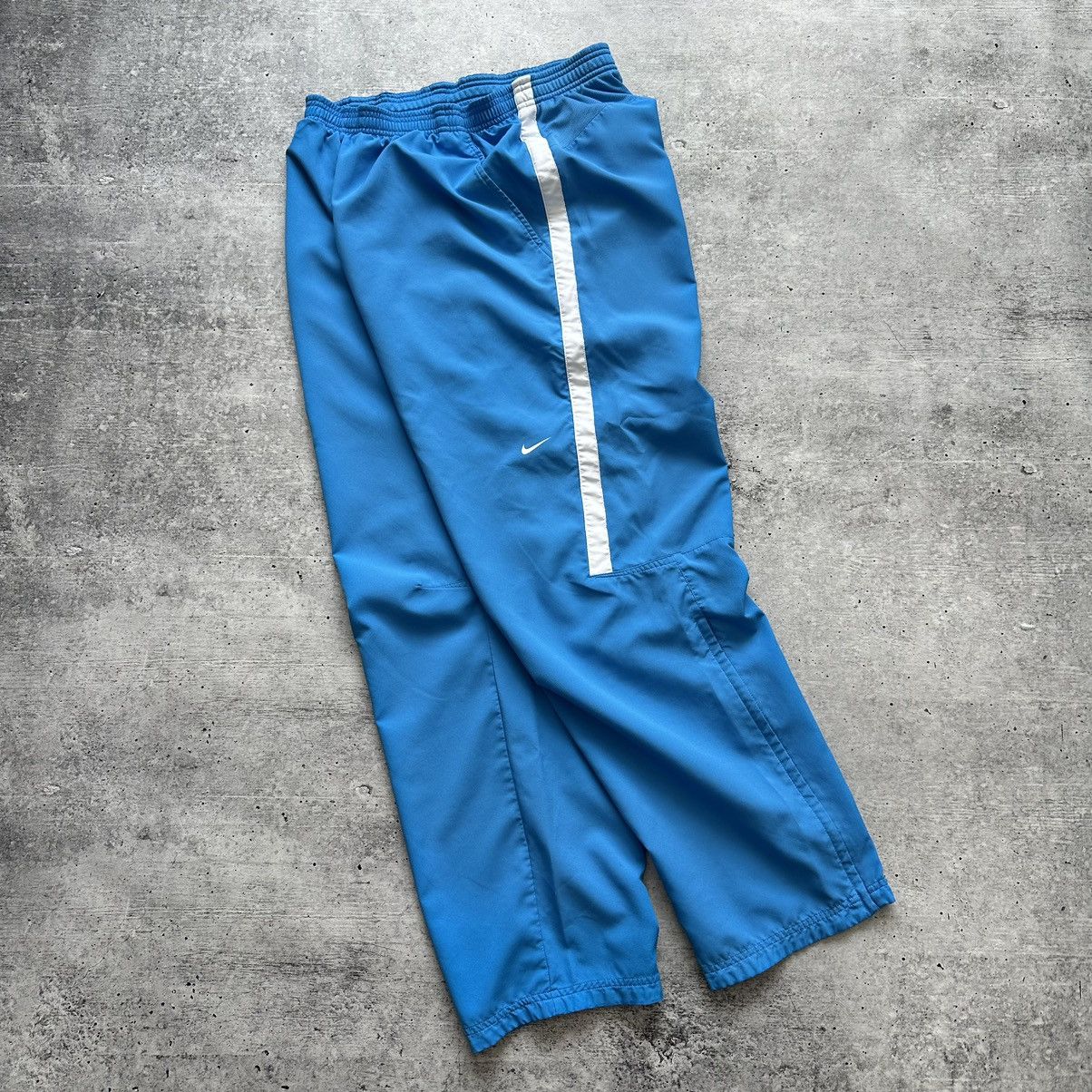 Vintage Nike Vintage Track Pants Y2K Drill Streetwear Swoosh Size US 34 / EU 50 - 1 Thumbnail