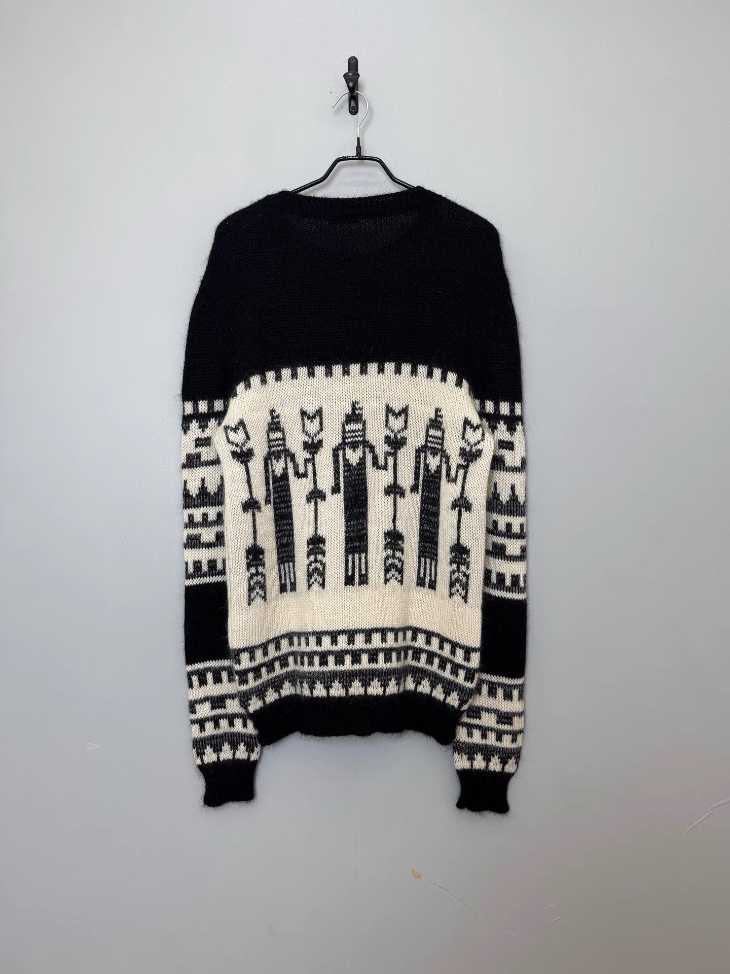 Saint Laurent Paris Saint Laurent Jacquard Sweater K36 Size US XL / EU 56 / 4 - 2 Thumbnail