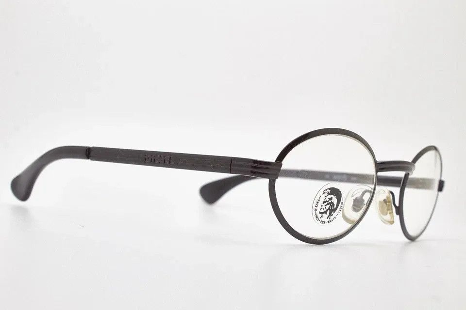 Diesel DIESEL Slim Black Oval Shades Retro IG Flex Size ONE SIZE - 9 Thumbnail