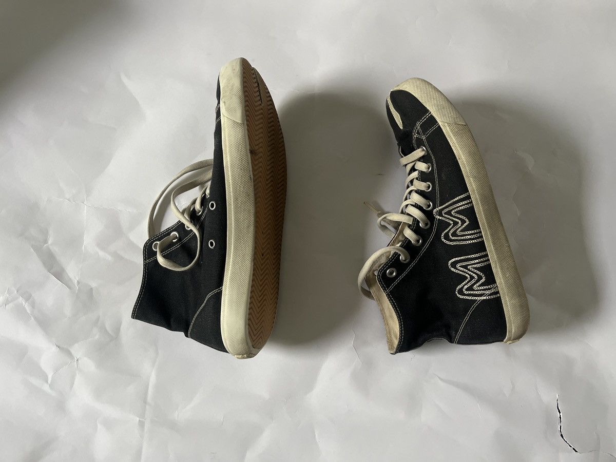 Maison Margiela Maison Margiela Black and White Hi-Top Tabi Sneaker Size US 10 / EU 43 - 3 Thumbnail