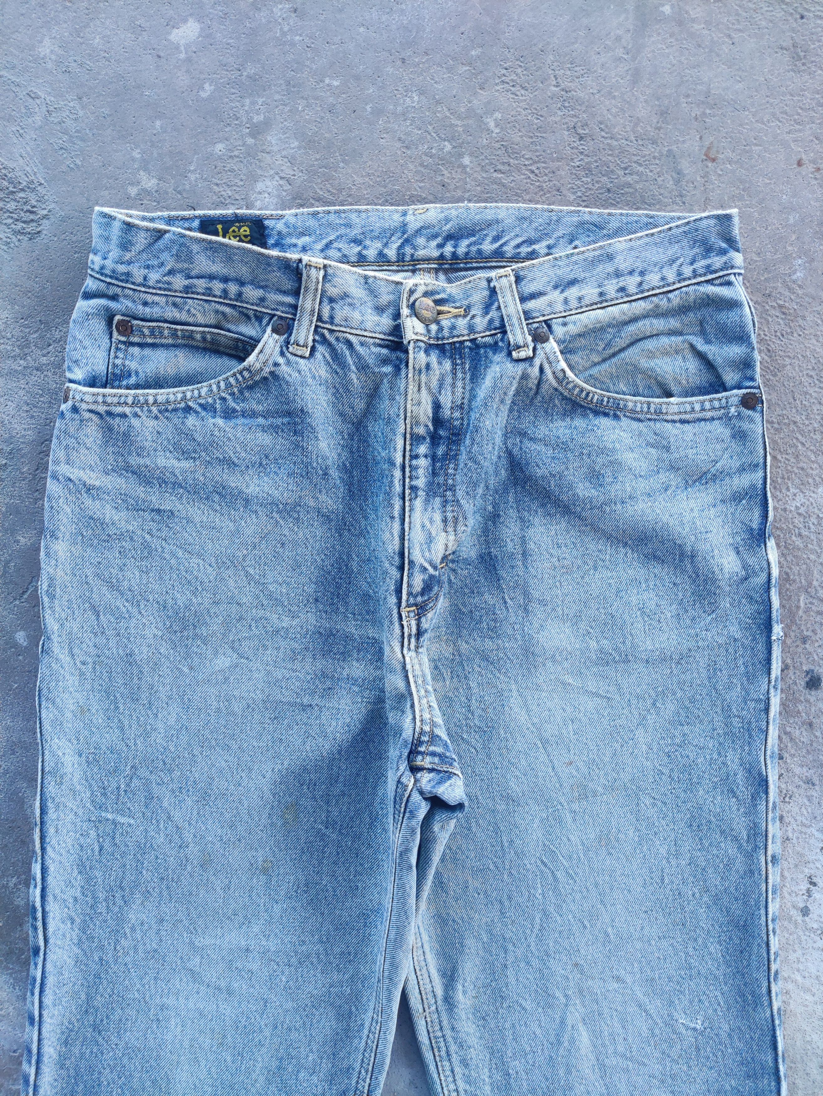 Lee Vintage Lee Brand Rusty Denim Distressed Faded Pants Size US 31 - 3 Thumbnail