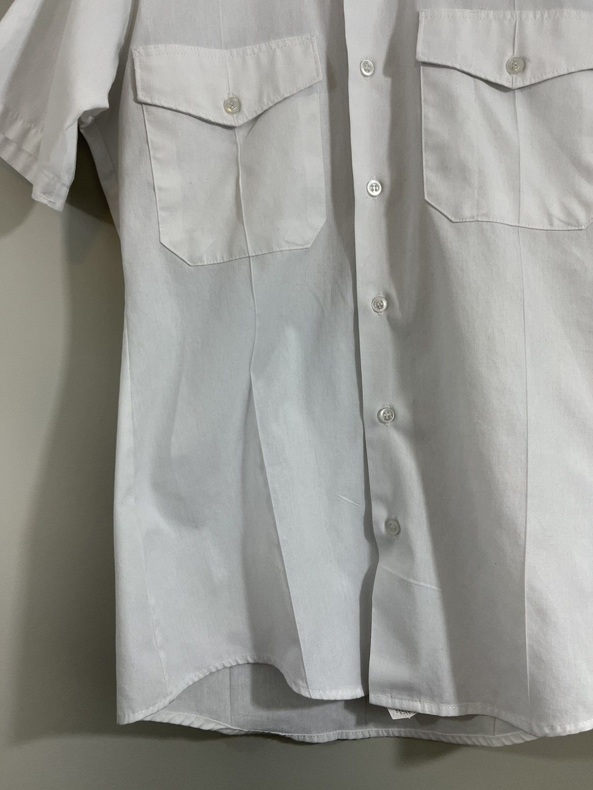 Vintage French Pilot Epaulette Military Pleated Shirt Size US M / EU 48-50 / 2 - 7 Thumbnail