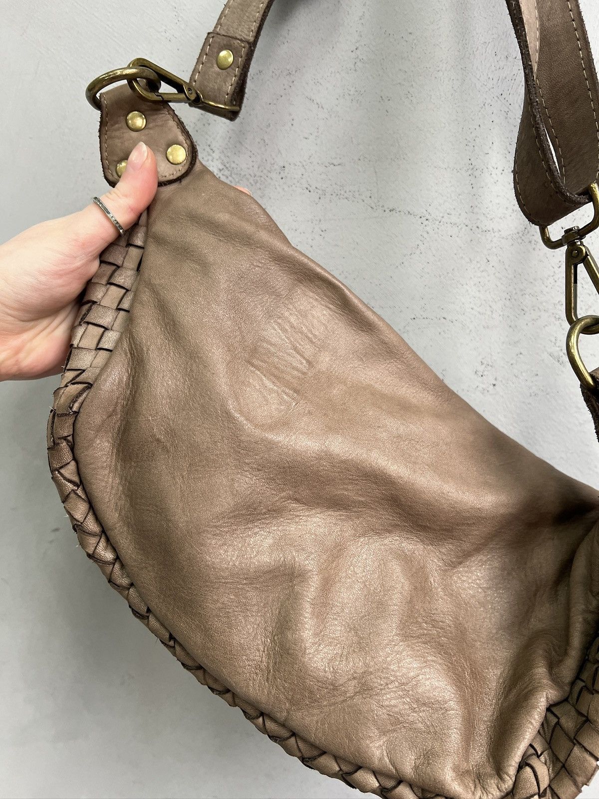 KMRii Avant garde waist bag leather brown kmrii style y2k Size ONE SIZE - 6 Thumbnail