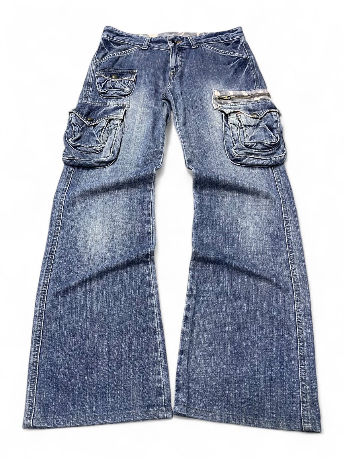Hysteric Glamour ETBOITE Japan Cargo Flare Surplus Denim Jeans Size US 30 / EU 46 - 1 Thumbnail