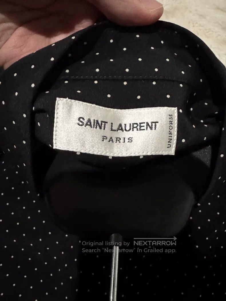 Saint Laurent Paris Saint Laurent Paris size 37 Silk Polka Dot Shirt Size US S / EU 44-46 / 1 - 2 Thumbnail