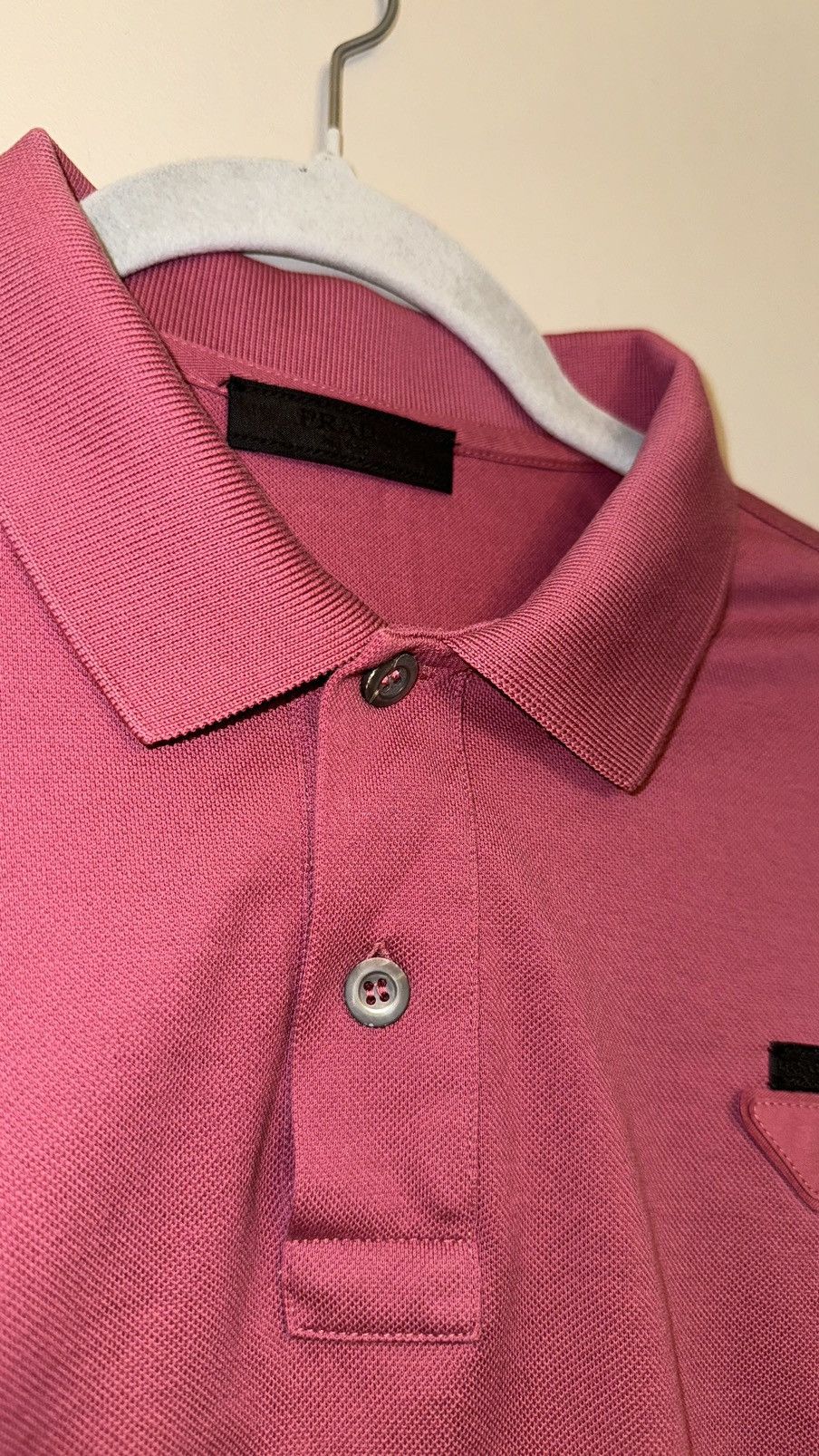Prada Prada Coral Classic polo shirt with logo rare luxury Size US M / EU 48-50 / 2 - 10 Thumbnail