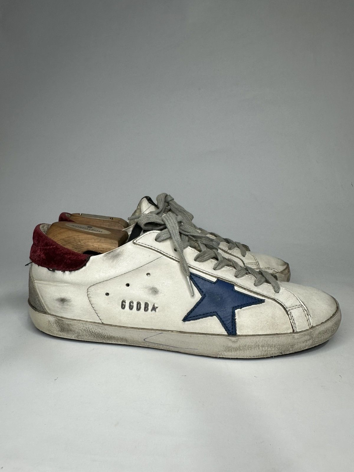 Golden Goose Golden Goose Superstar Blue Star Leather Sneakers Size US 8 / EU 41 - 2 Thumbnail
