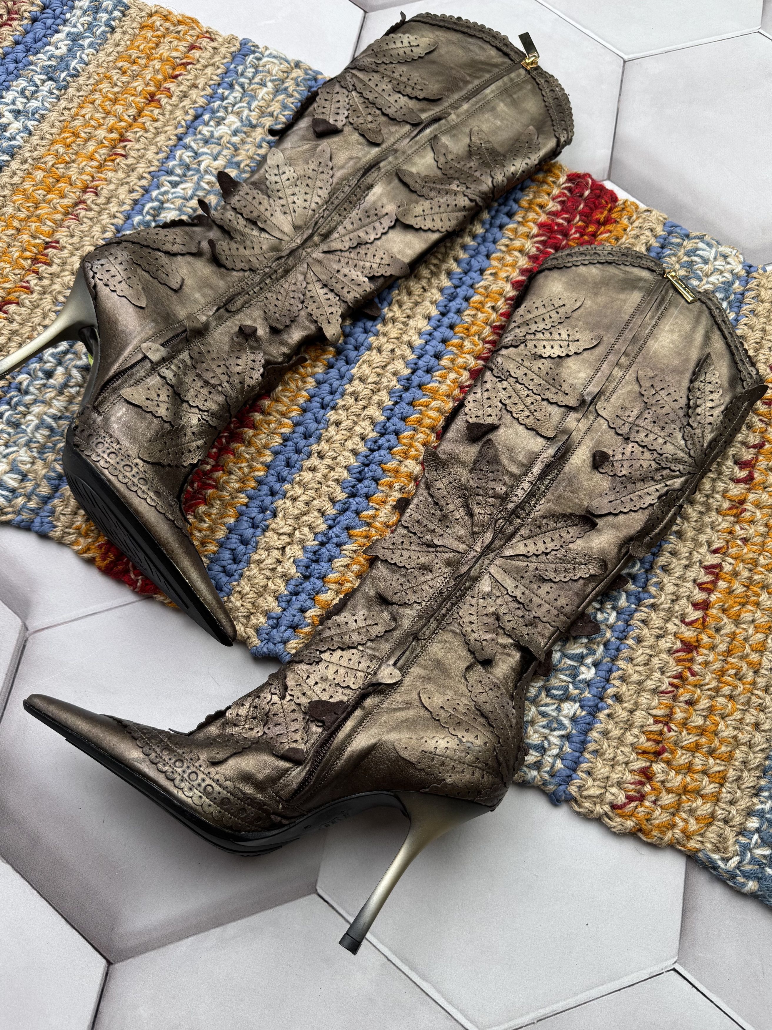 If Six Was Nine Vintage Leather Boots Size US 6 / IT 36 - 7 Thumbnail