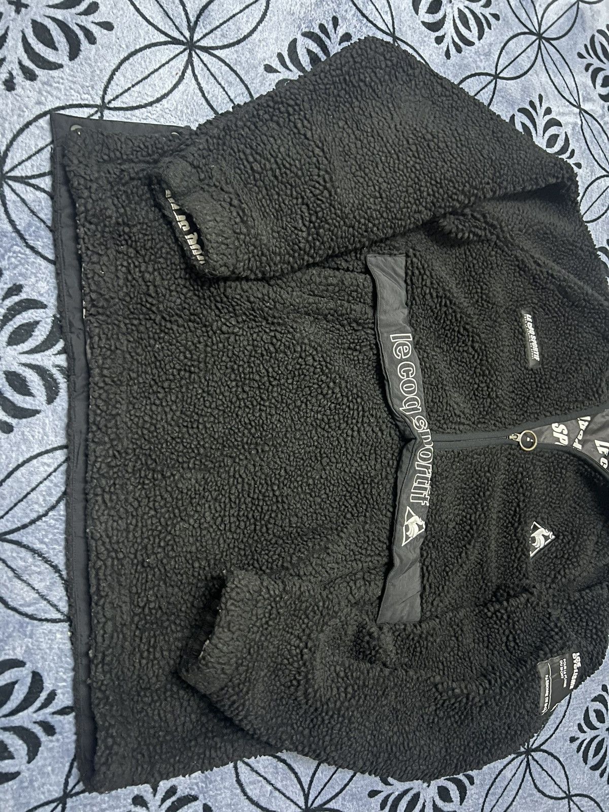 Le Coq Sportif × Vintage Le Coq Sportif - Hoodie Fleece sweatshirt Size US L / EU 52-54 / 3 - 4 Thumbnail
