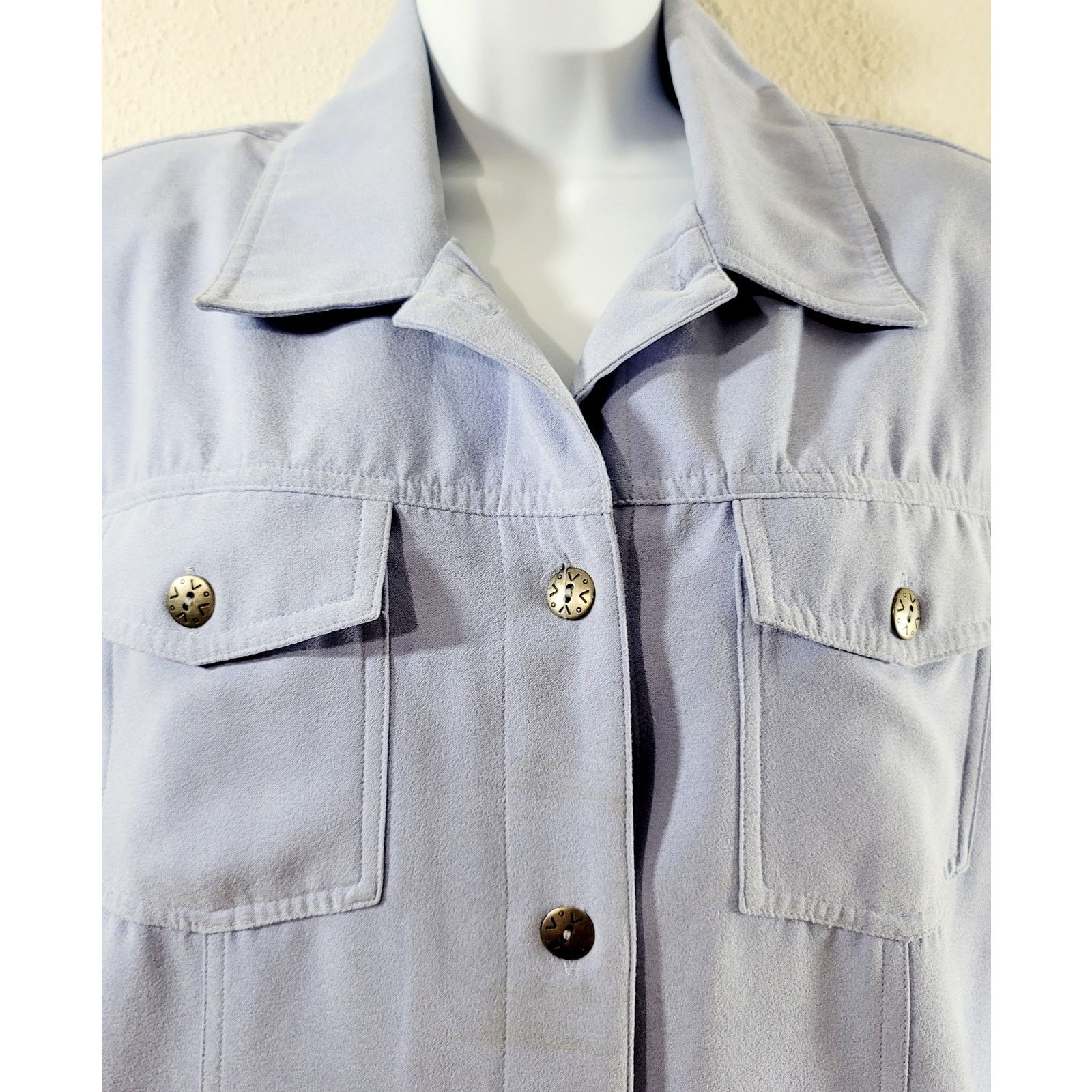 Other Draper's & Damon's Periwinkle Blue Purple Button Jacket L Size L / US 10 / IT 46 - 6 Thumbnail