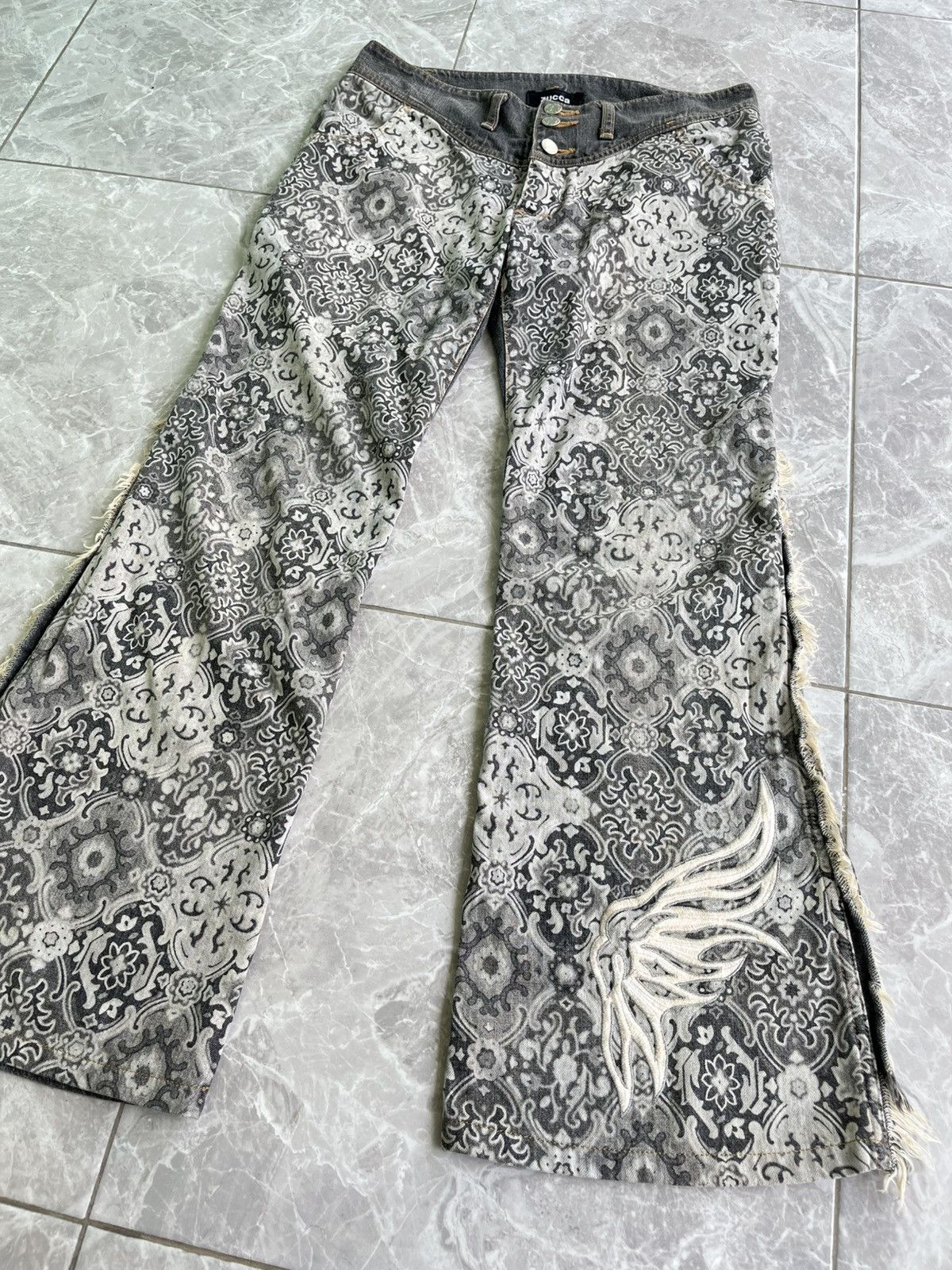 Issey Miyake Zucca Bandana Flare Pants Size US 30 / EU 46 - 1 Thumbnail