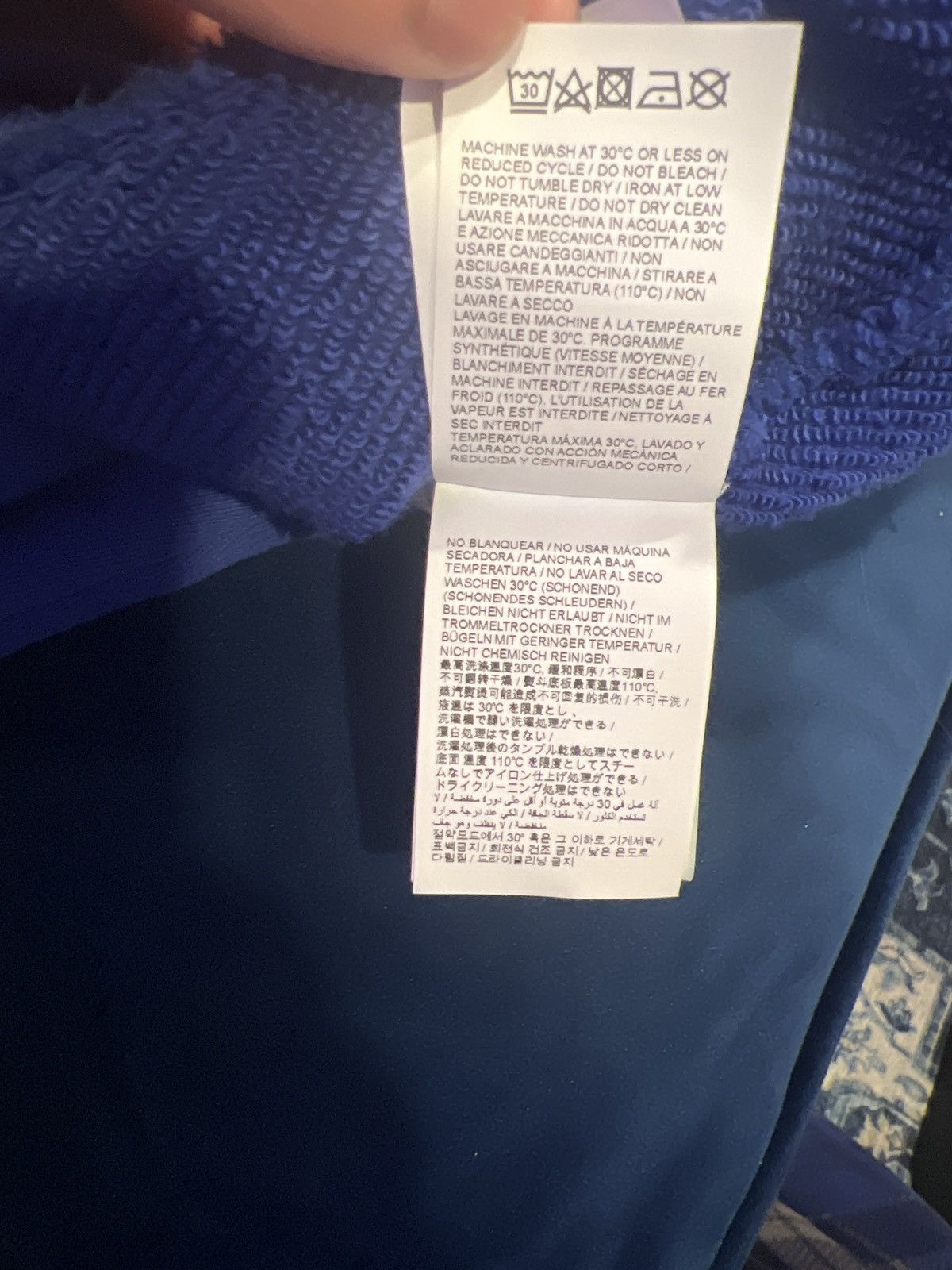 Off-White OFF-WHITE Stamp Skate Crewneck Dark Blue Size US M / EU 48-50 / 2 - 8 Thumbnail
