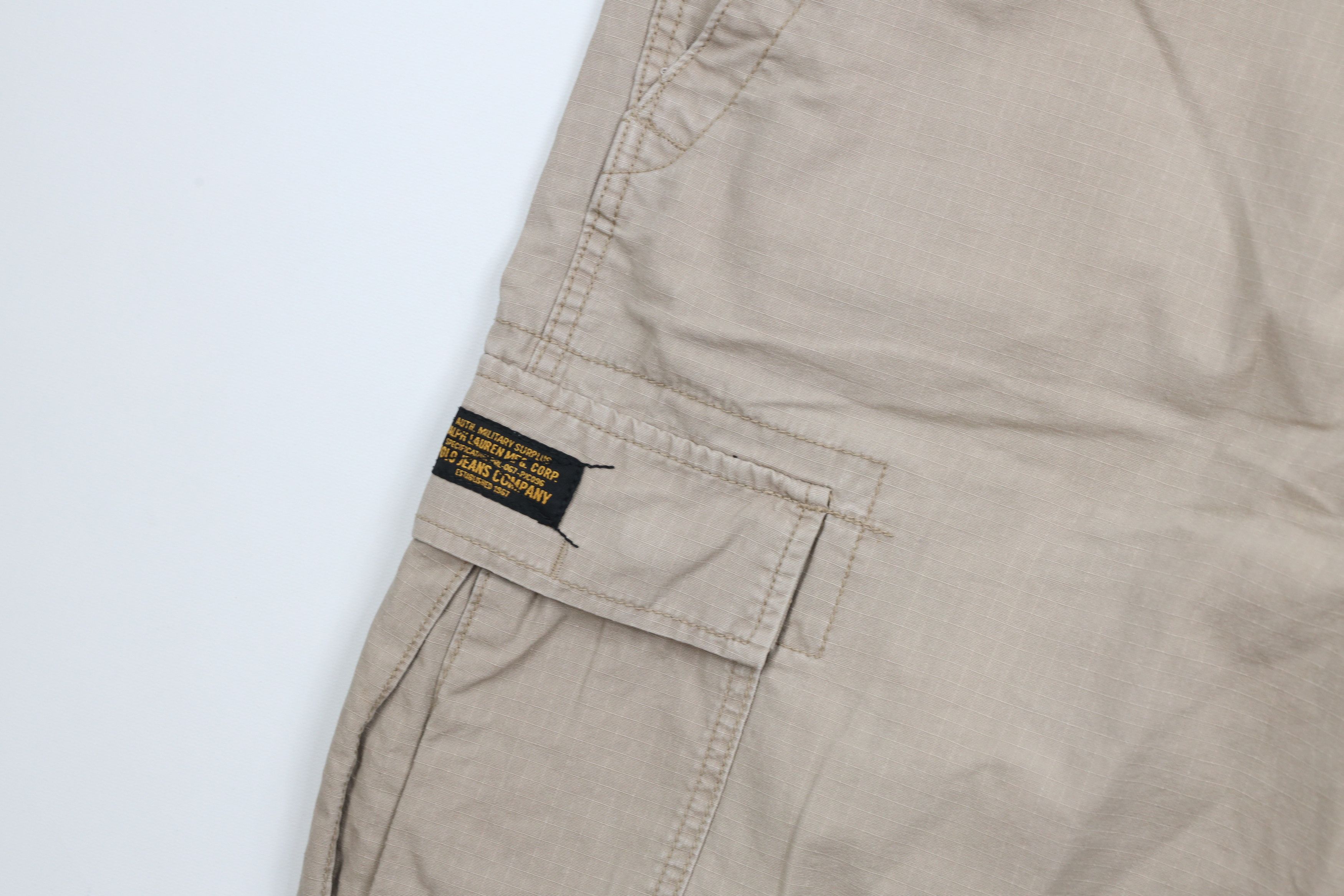 Ralph Lauren × Vintage Vintage 90s Ralph Lauren Surplus Ripstop Cargo Shorts Size US 38 / EU 54 - 5 Thumbnail