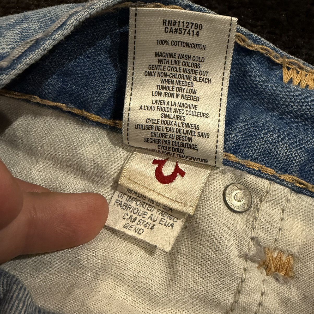 True Religion True religion usa light wash denim jeans rare Size US 33 - 9 Thumbnail