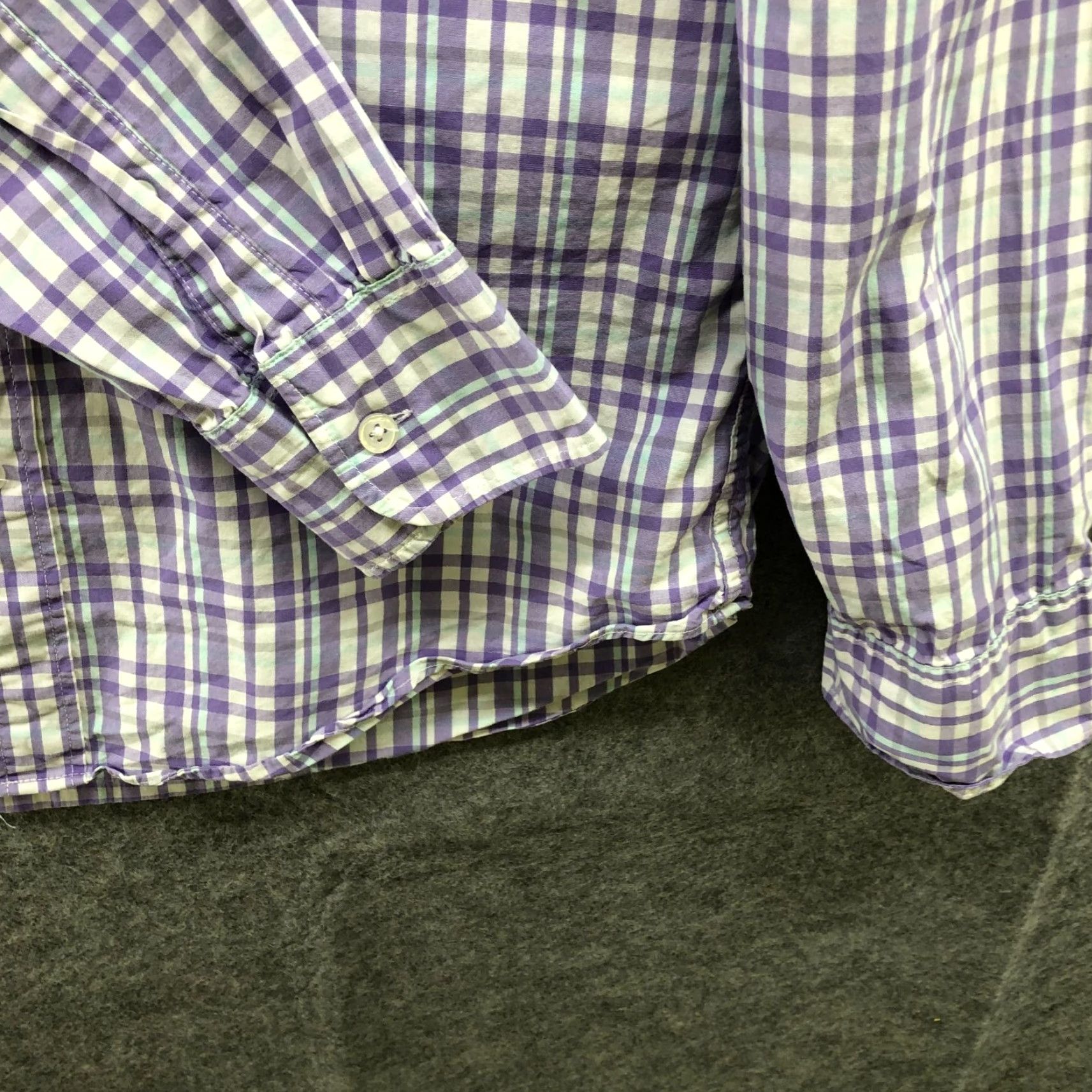 J.Crew J. Crew Mens Long Sleeve Button-Up Shirt M Purple Plaid Classic Preppy Slim Fit Cotton Blend Size US M / EU 48-50 / 2 - 5 Thumbnail