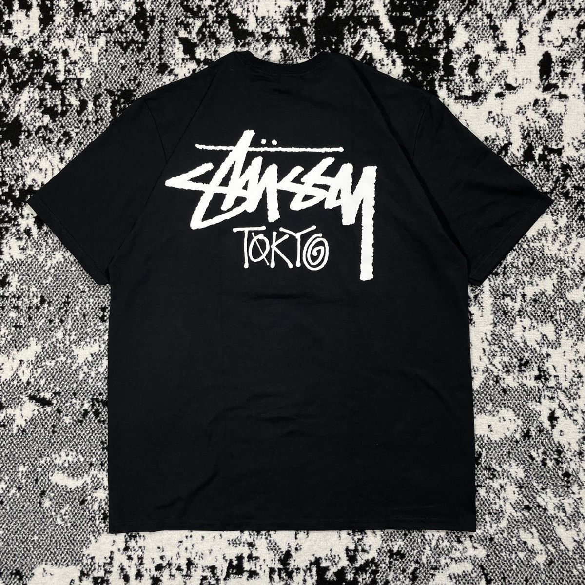 image of Stussy Tokyo Tee In Black, Men's (Size Large)