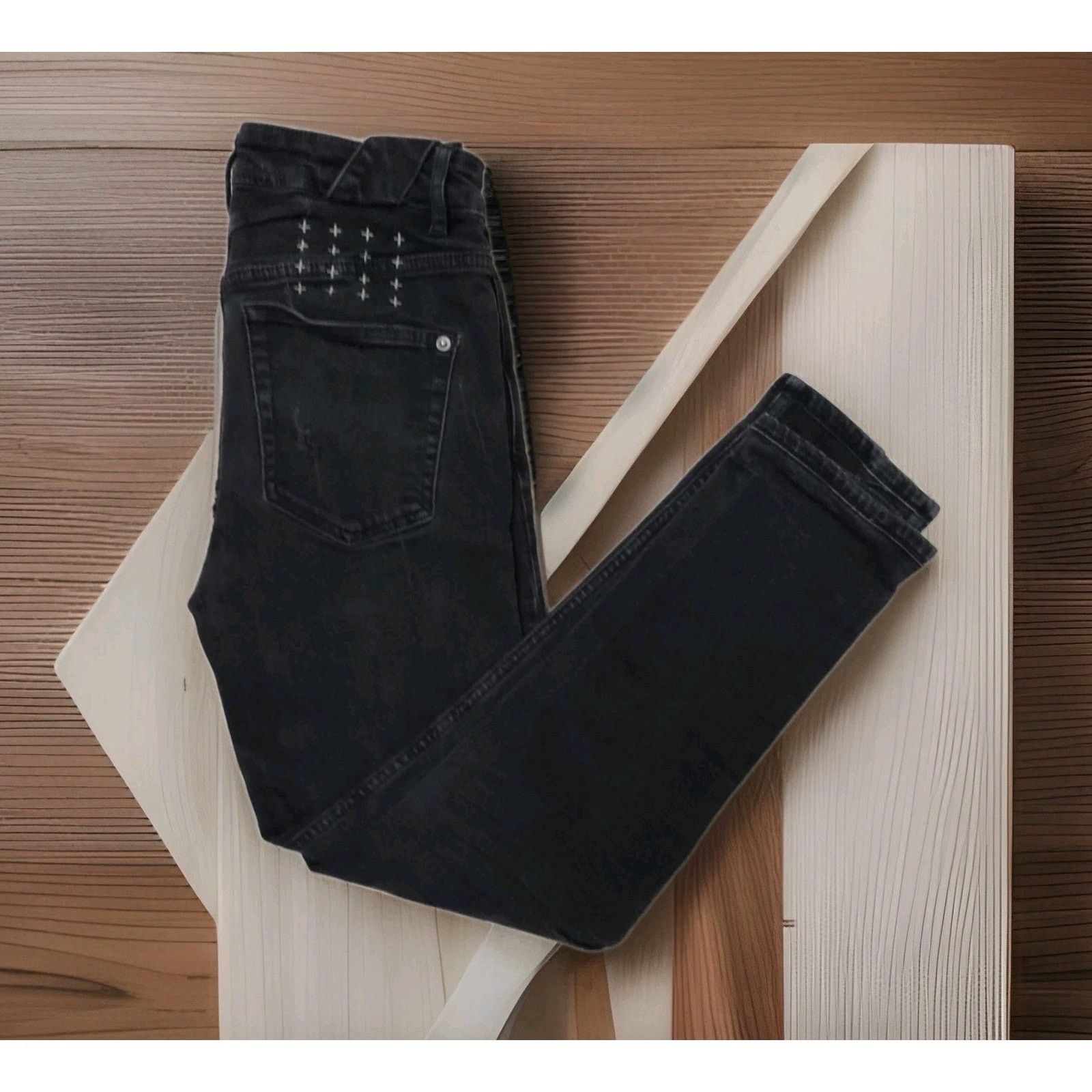 Ksubi Ksubi Chitch Boneyard Slim Fit Distressed Black Jeans 28 Size 28" / US 6 / IT 42 - 6 Thumbnail