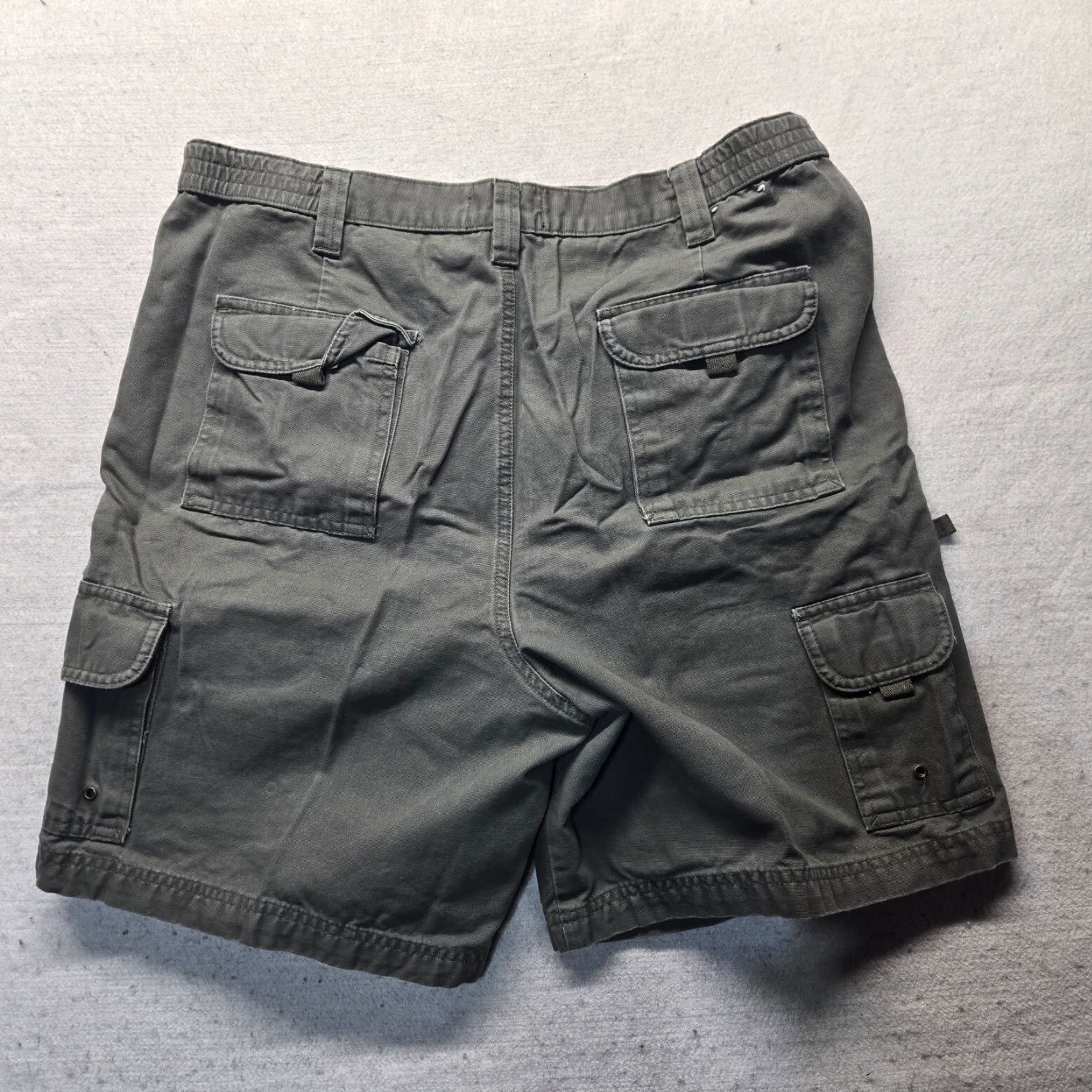 Vintage Saddlebred Shorts Gray 100% Cotton Adult Men Size 36 Chino Regular Pocket Zipper Button Size US 36 / EU 52 - 7 Thumbnail