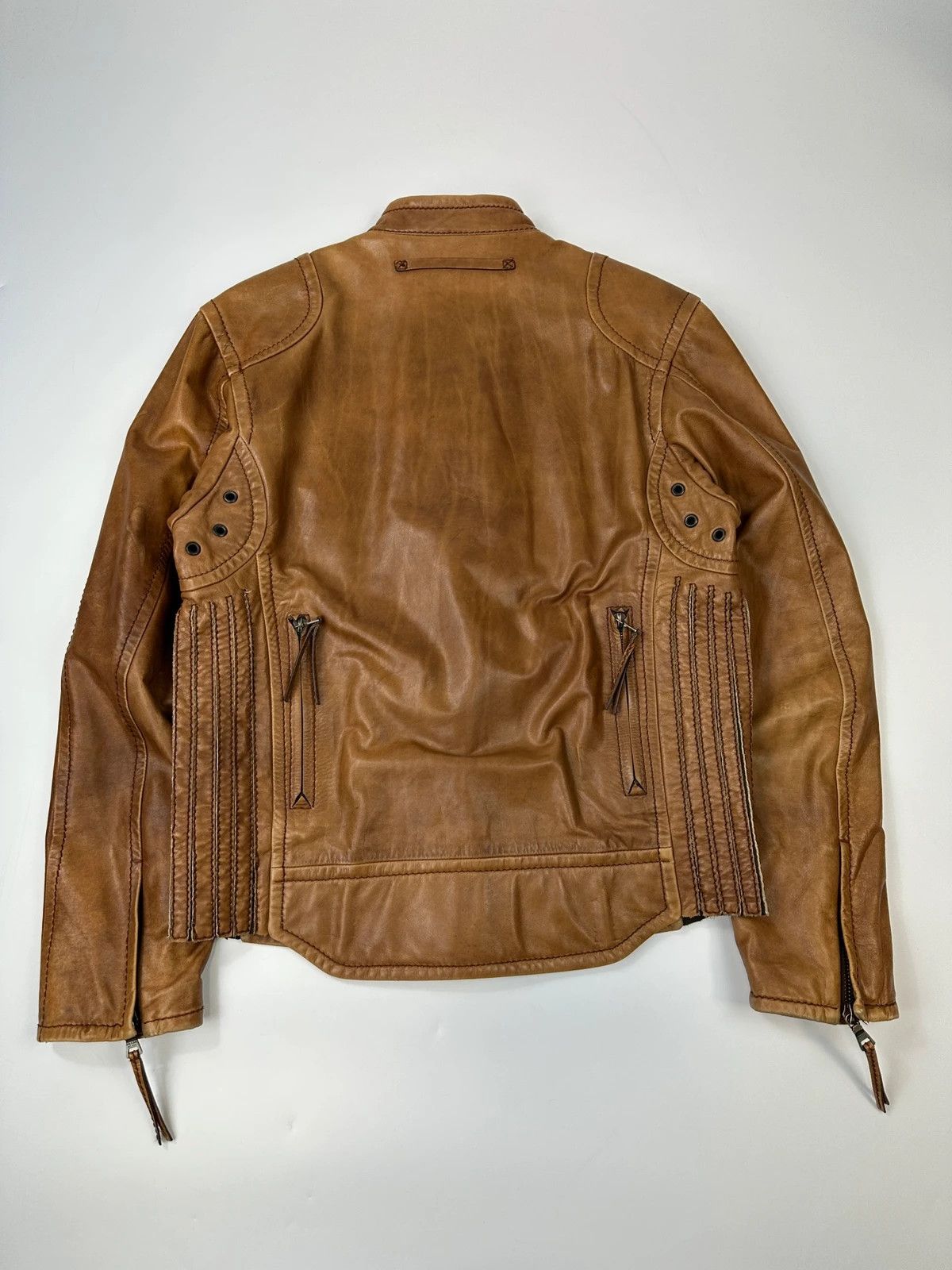 Prada Prada Sport 00’s Sample Brown Leather Jacket CowBoy Size US M / EU 48-50 / 2 - 7 Thumbnail