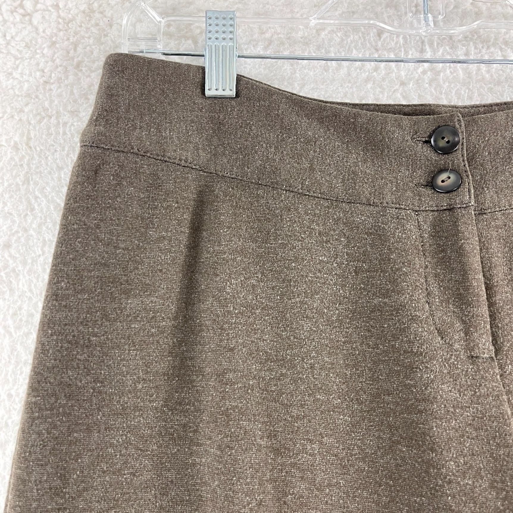 J. Jill J. Jill Brown Stretch Wide Leg Cropped Pants Womens Size 10 Petite Casual Size 32" / US 10 / IT 46 - 4 Thumbnail