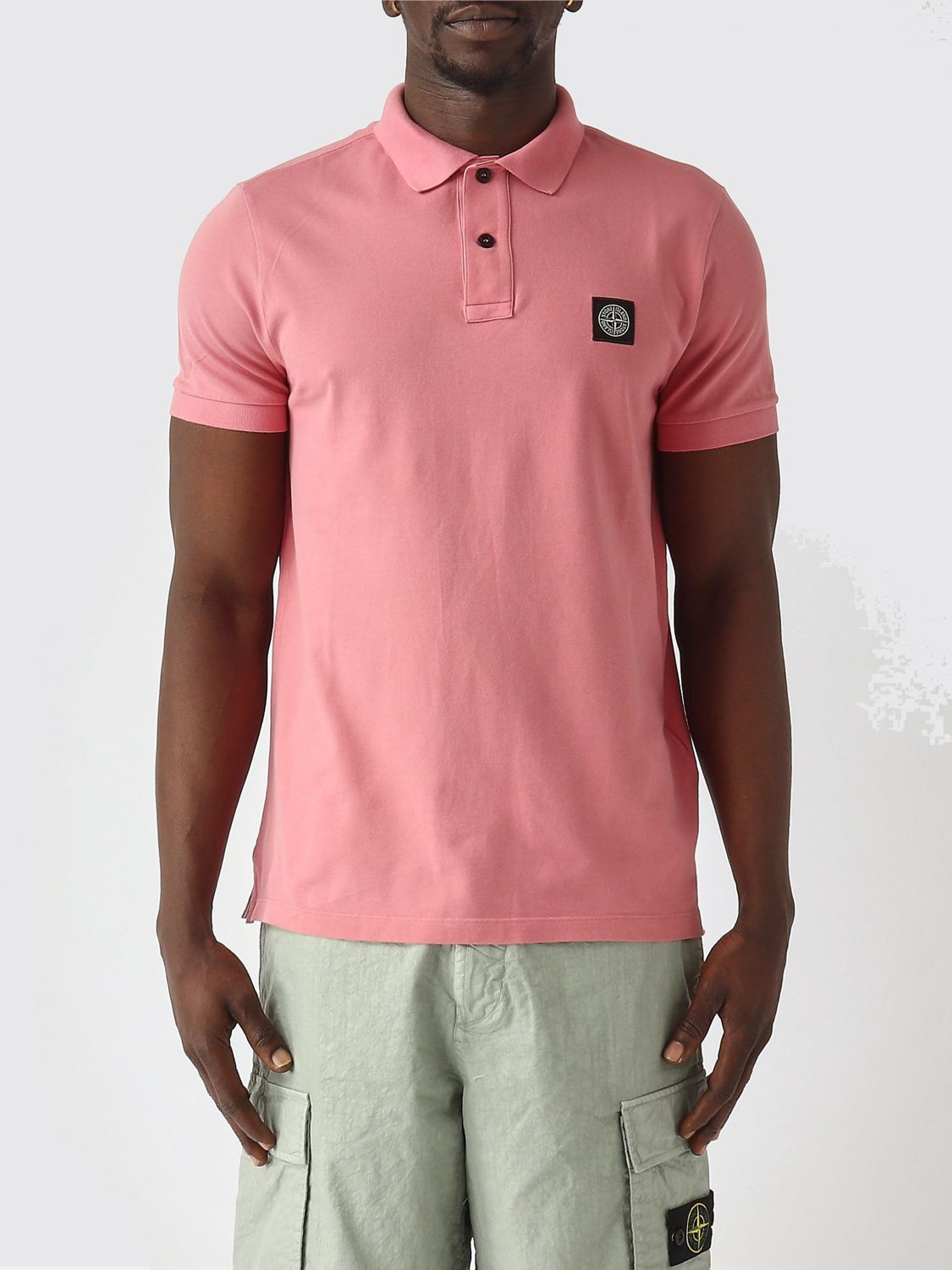 Stone Island Stone Island Polo Shirt Men Pink Size US XXL / EU 58 / 5 - 1 Thumbnail