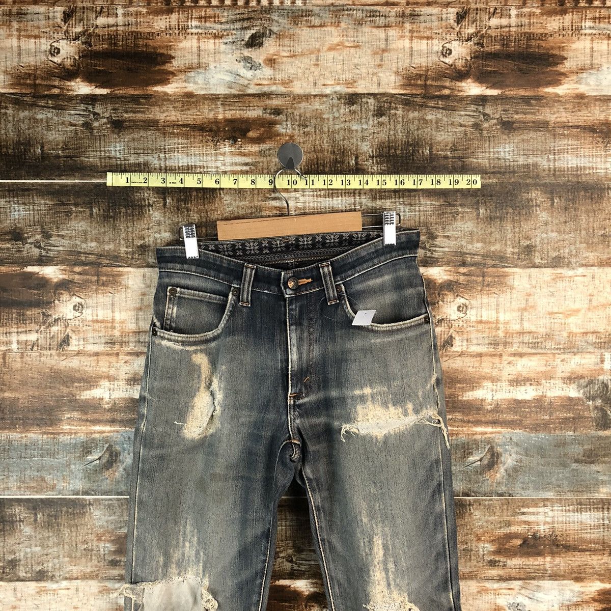 Edwin Edwin Blue Distressed ripped Denim Pants #A1440 Size US 29 - 4 Thumbnail
