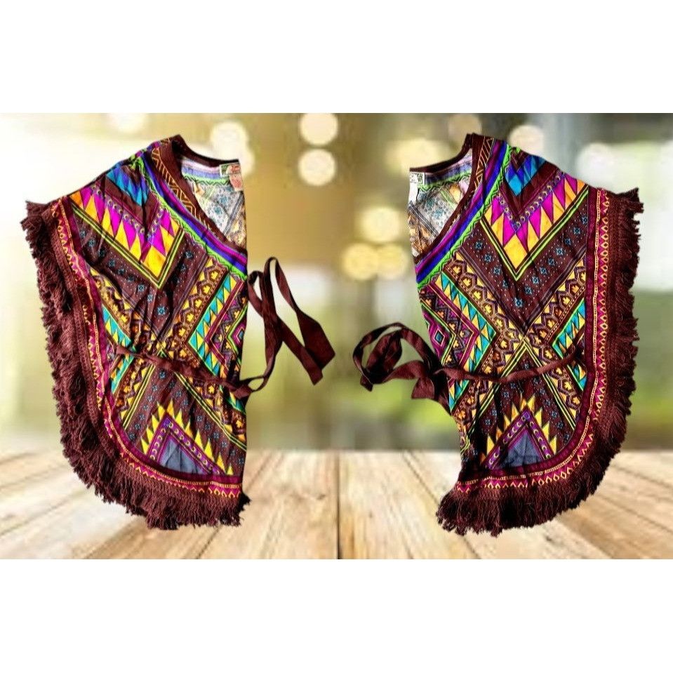 Vintage Vintage Flying Tomato Kimono Fringed Top Small Boho Tribal Size S / US 4 / IT 40 - 11 Thumbnail
