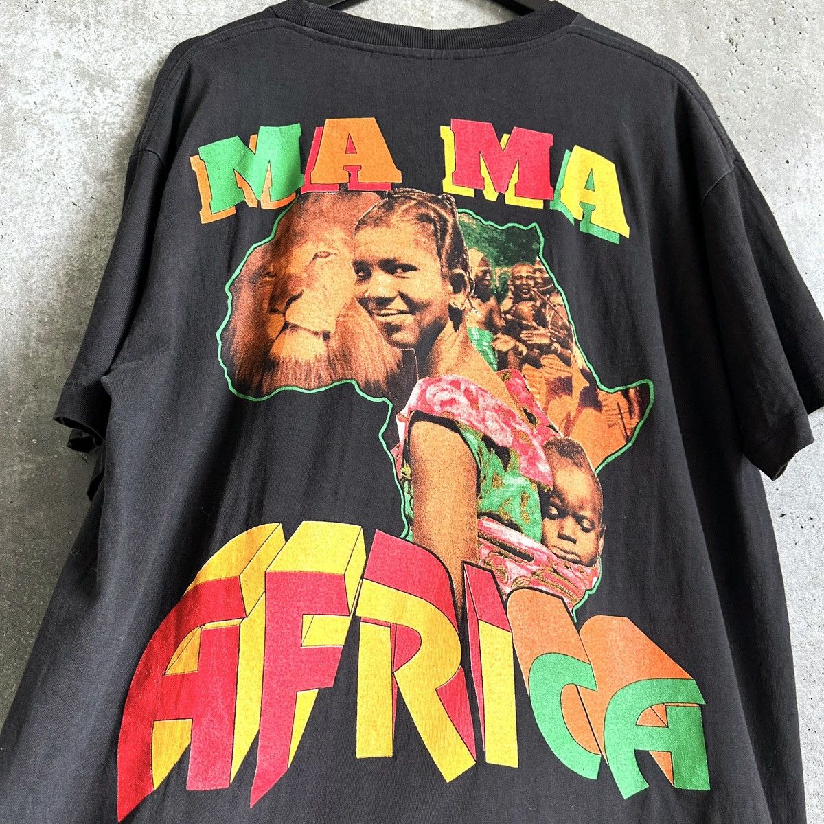 Rap Tees × Vintage 90’s Garnett Silk Ma Ma Africa T-Shirt Size US XL / EU 56 / 4 - 2 Thumbnail
