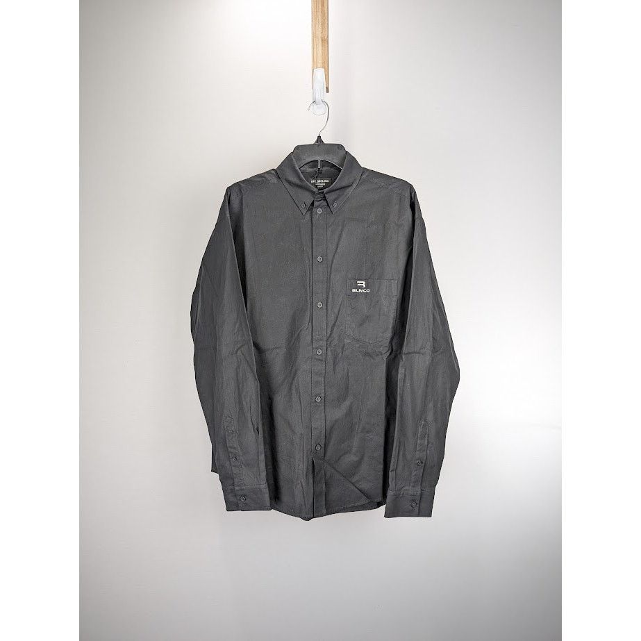 Balenciaga o1rshd1 Dress Shirt in Black Size US XS / EU 42 / 0 - 1 Thumbnail